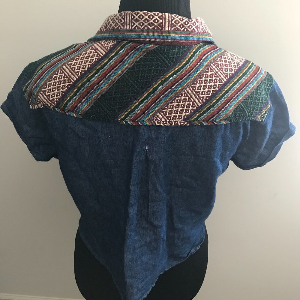 Crop denim top/ Mind Code/ M